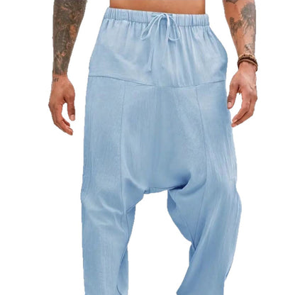 Casual harem pants for men with elastic waist and side pockets Chic and Style