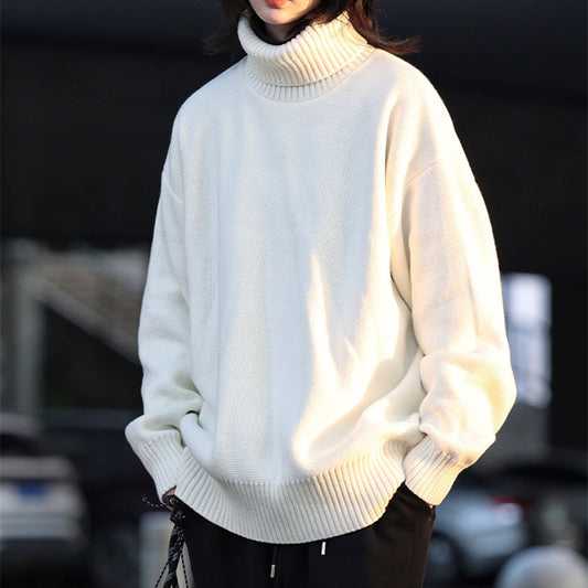 Pull en tricot douillet pour femmes avec col montant et coupe décontractée Chic und Stil