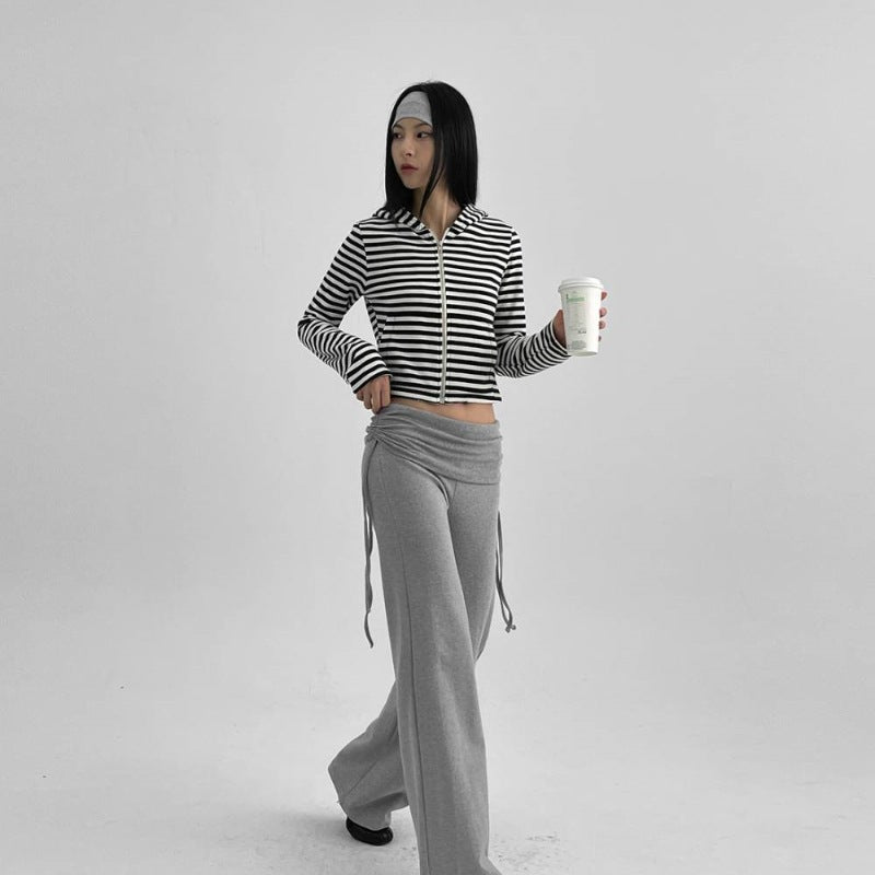 Sweat à zip court aérien pour femmes Chic & Stil