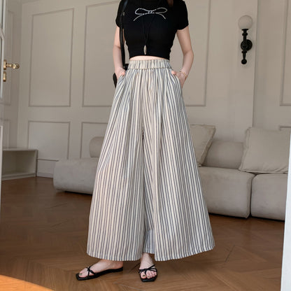 Chic and Style striped wide women's pants