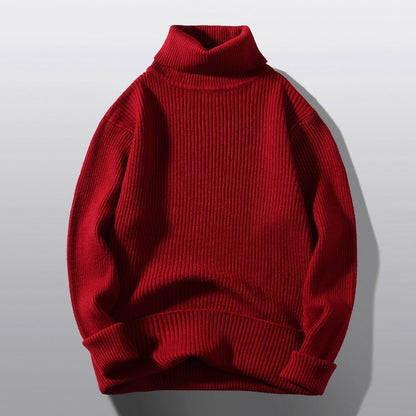 Pull en maille structurée à col roulé confortable pour hommes Chic und Stil
