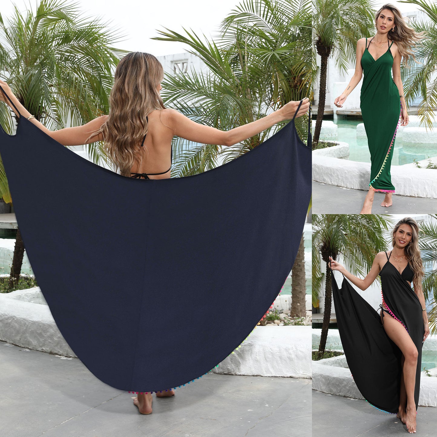 Dames Élégante Robe Maxi Chic und Stil