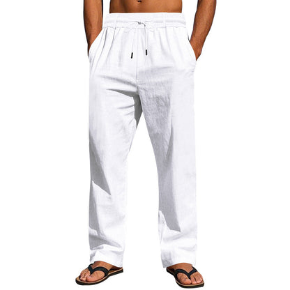 Casual Beach Pants for Men with Adjustable Drawstring and Convenient Side Pockets Chic and Style