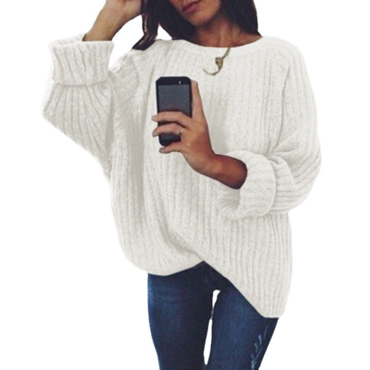 Pull-over en tricot surdimensionné pour femmes avec une douce structure côtelée et une coupe ample Chic und Stil