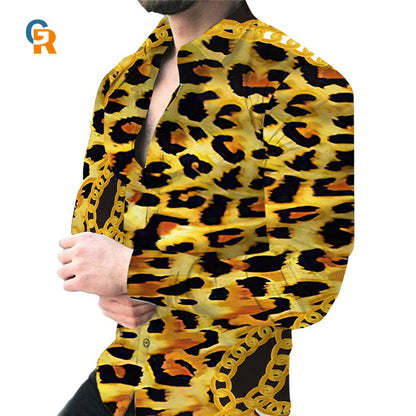 Chemise pour hommes avec un motif animal saisissant Chic und Stil