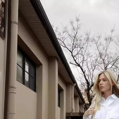 Chemise cropped à manches volantées pour femmes Chic und Stil