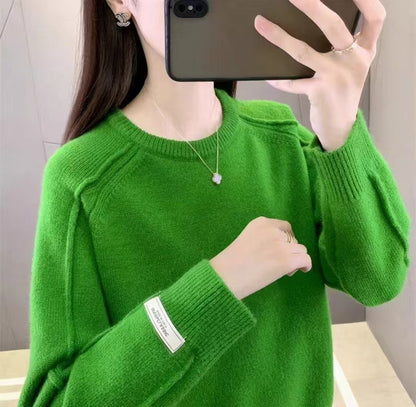 Femmes Pull de haute qualité avec design structuré et coupe ample Chic und Stil