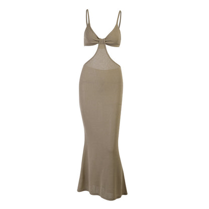 Robe maxi à découpe pour femmes Chic und Stil 1751516020