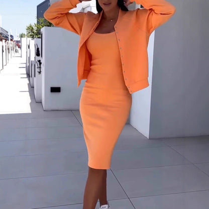 Tenue sportive pour dames avec veste décontractée et robe Chic und Stil