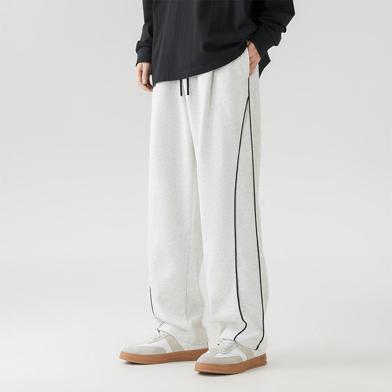 Chic and stylish casual sports pants for men with side accents