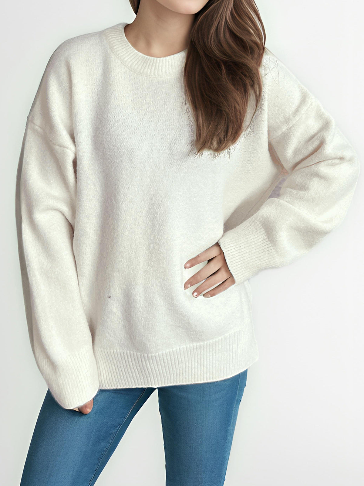 Pull en tricot décontracté pour femmes avec une coupe ample et un confort maximal Chic und Stil