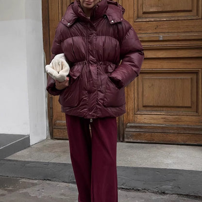 Dames doudoune oversized avec col montant et poches Chic und Stil