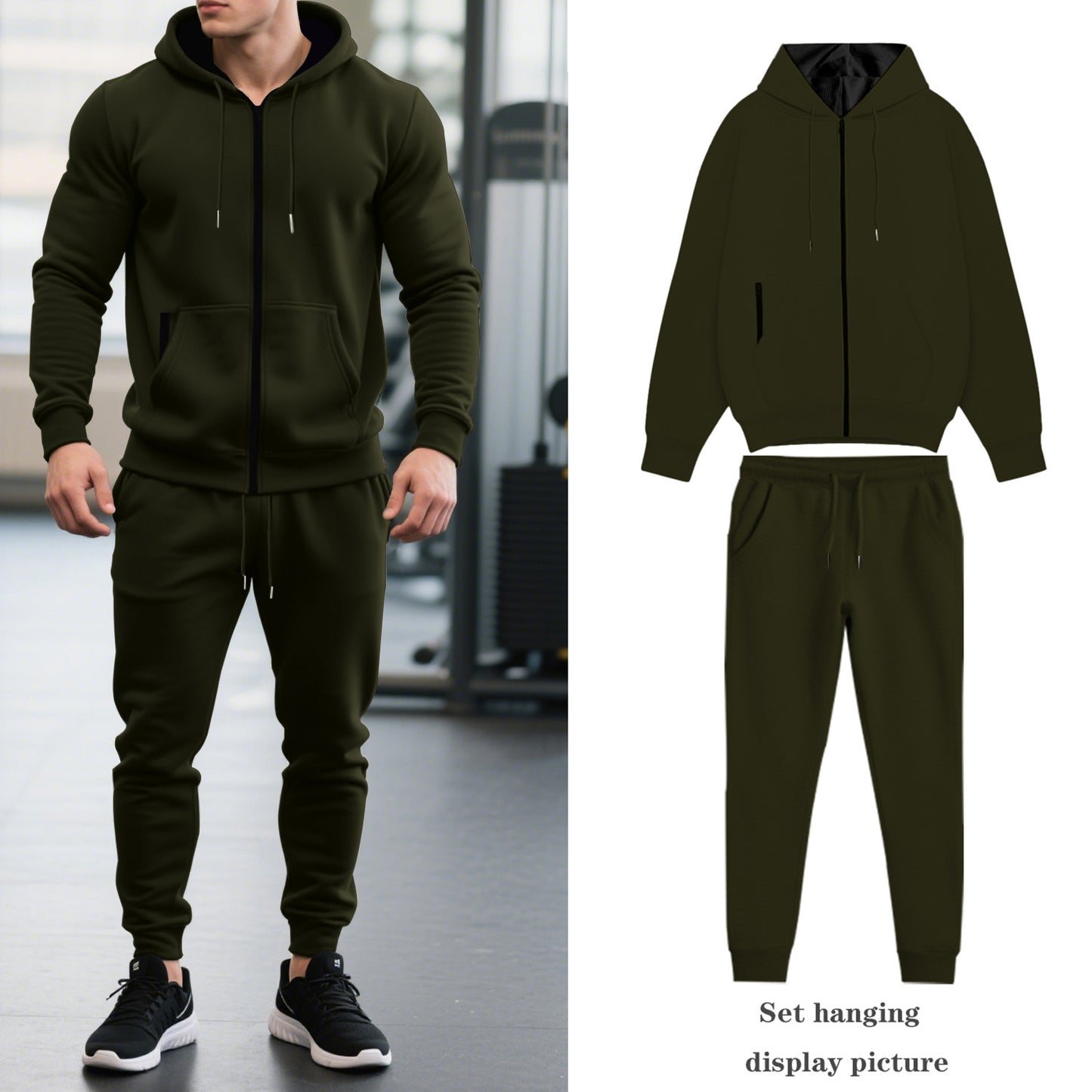 Costume de sport pour hommes avec capuche et poches pratiques Chic und Stil