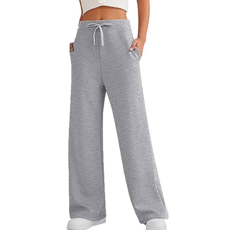 Loose women's leisure pants with elastic waist and practical pockets Chic and Style