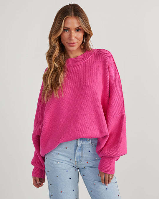 Dames Décontracté oversized pull Chic und Stil