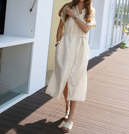 Robe chemise utilitaire élégante pour dames Chic und Stil