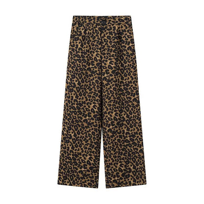 Chic and Style Women's Leopard Print Palazzo Pants
