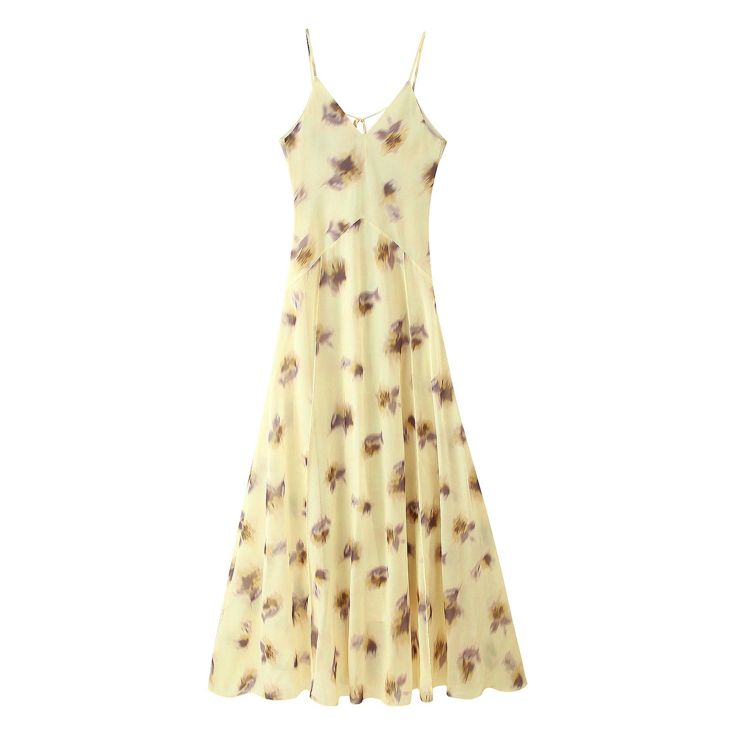 Robe maxi femme avec motif floral et chiffon léger Chic und Stil