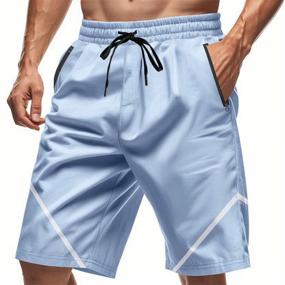 Shorts d'entraînement sportifs pour hommes avec des poches zippées pratiques et un matériau respirant Chic und Stil