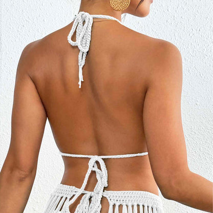 Fringe crochet bikini set for women Chic und Stil