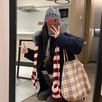 Dame parka d'hiver avec fausse fourrure amovible Chic und Stil