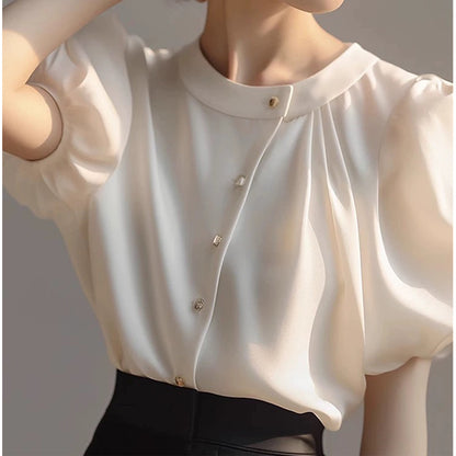 Blouse élégante à boutons pour femmes Chic und Stil