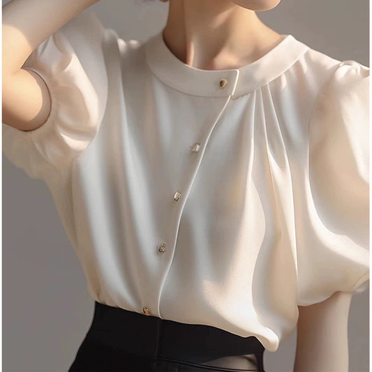 Blouse élégante à boutons pour femmes Chic und Stil