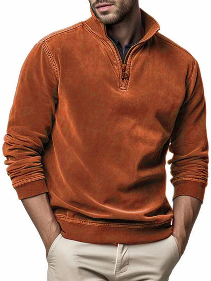 Pull sportif pour hommes avec col montant pratique Chic und Stil