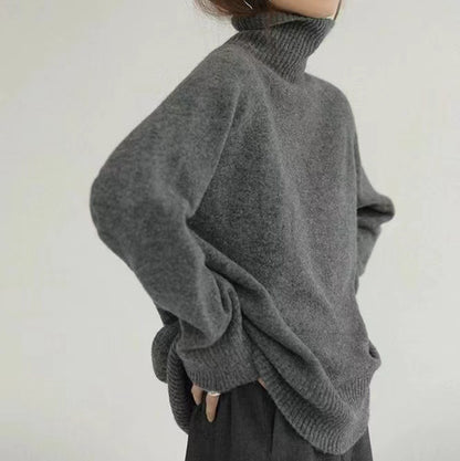 Pull à col roulé confortable pour femmes en laine de haute qualité Chic und Stil