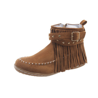 Bottes à franges et clous pour femmes Chic und Stil