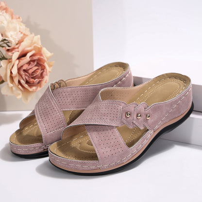 Sandales slides confort pour dames Chic und Stil