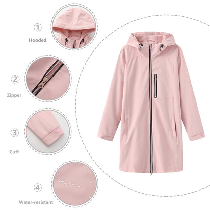 Functional women's jacket with adjustable hood Chic and Style