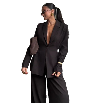 Blazer pour femmes avec décolleté en V profond et silhouette élégante Chic und Stil
