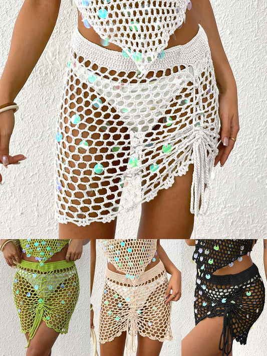 Ladies Knit Beach Cover-Up Skirt Chic and Style