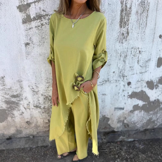 Robe de plage oversize pour femmes avec détails de boutons Chic und Stil