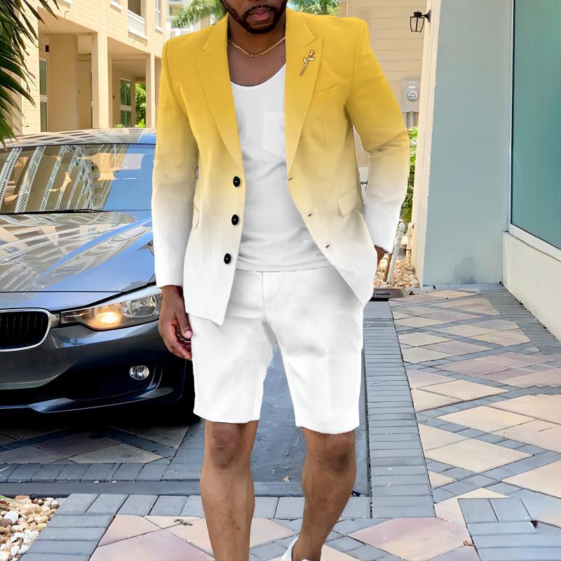Veste élégante pour hommes avec shorts tendance Chic und Stil