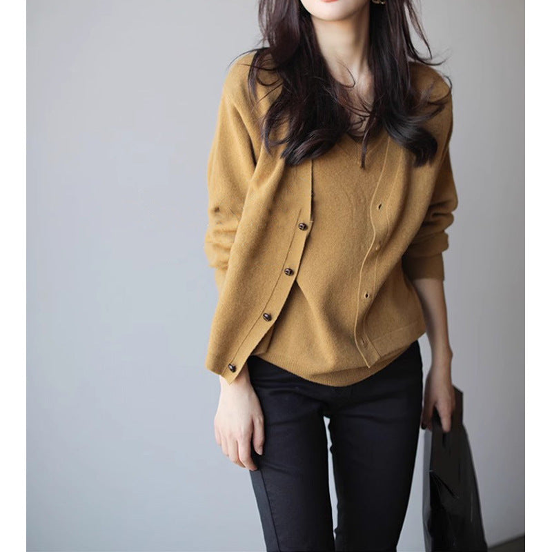 Women's Cashmere Soft Cardigan Chic und Stil