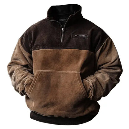 Pull rembourré pour hommes avec col de haute qualité et poche pratique Chic und Stil