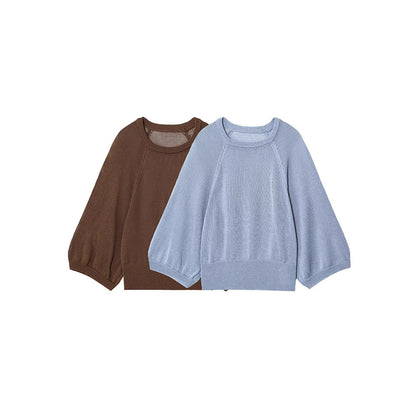 Pull-over tricot décontracté pour femmes avec des manches amples Chic und Stil
