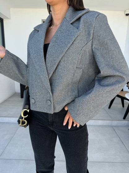 Dames Élégante Slim-Fit Veste Blazer Chic und Stil