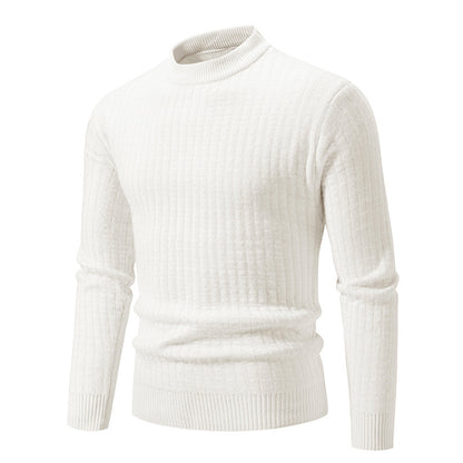 Lightweight knitted pullover for men with textured design Chic and Style