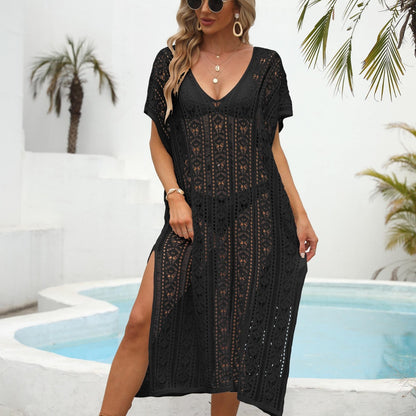 Dames Bohemian Crochet Robe de Plage Chic und Stil