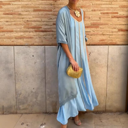 Robe maxi femme avec motif rayé tendance Chic und Stil