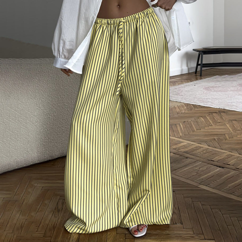 Marlene wide pants for ladies with stylish stripes Chic and Style