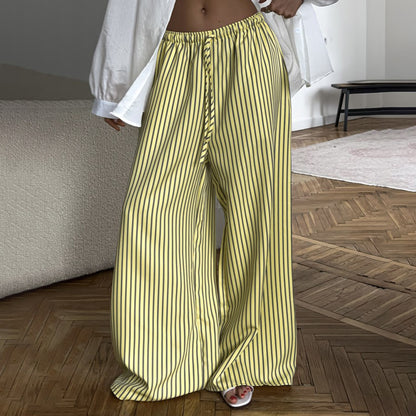 Marlene wide pants for ladies with stylish stripes Chic and Style