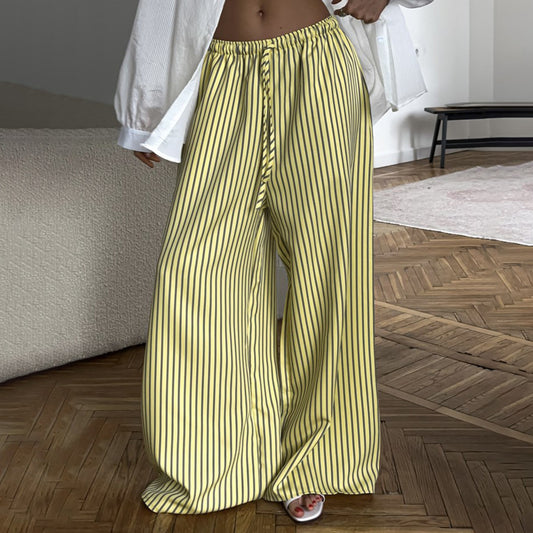 Marlene wide pants for ladies with stylish stripes Chic and Style