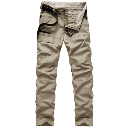 Multifunctional cargo pants for men with sturdy fabric and multiple zipped pockets Chic and Style