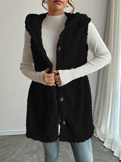 Dames gilet long douillet Chic und Stil
