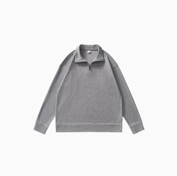 Chic und Stil women's fleece sports pullover with short zipper