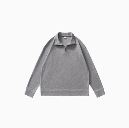 Chic und Stil women's fleece sports pullover with short zipper